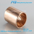 Bronze Bearing Factory, proveedor de bujes de bronce, buje de bronce con brida CuSn8